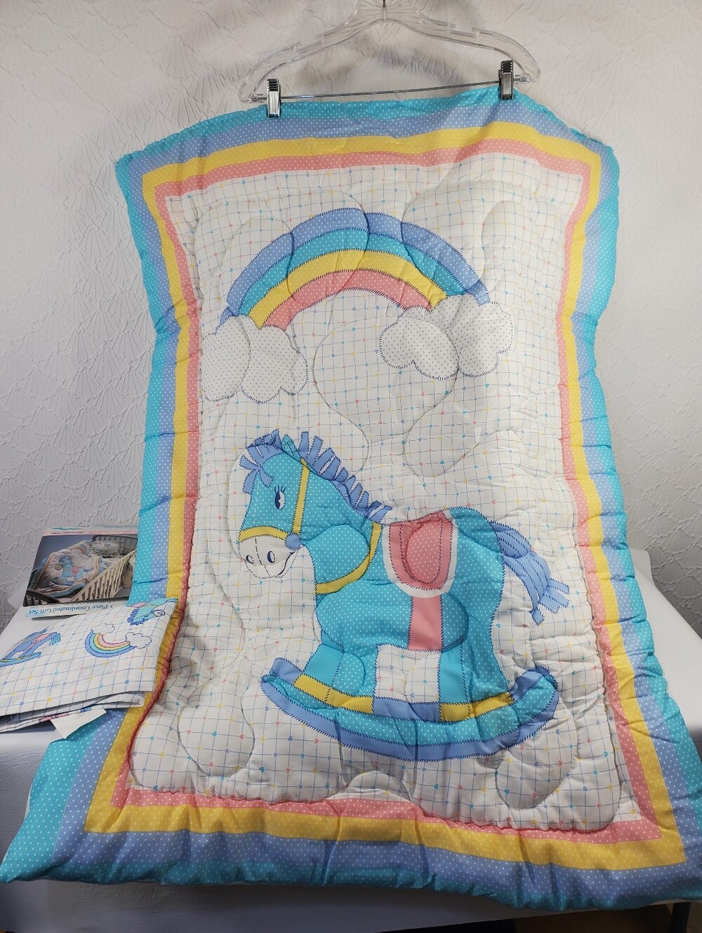 Rocking Horse Vintage Crib Sheet and Comforter
